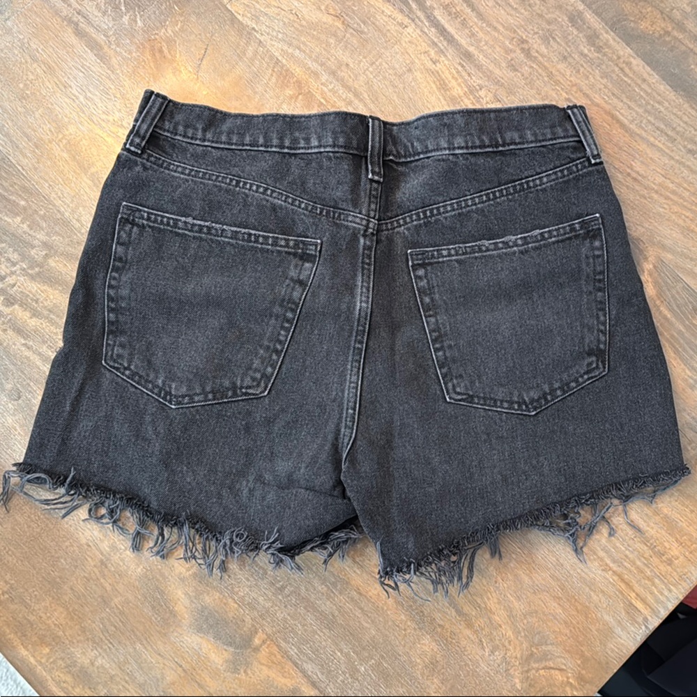 GAP Black Jean Shorts Size 10 - Picture 2 of 6